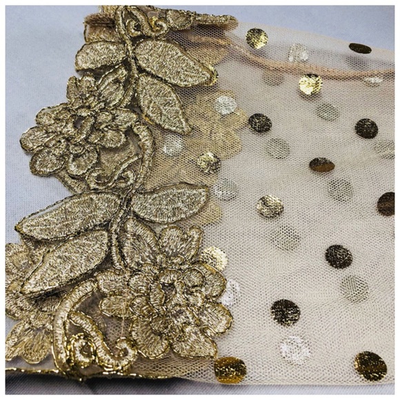 🌞 The AFTONY Metallic Gold Sheer Dress - Picture 7 of 8